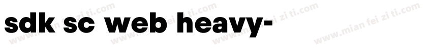 sdk sc web heavy字体转换